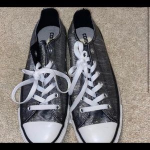 Silver Converse Low tops